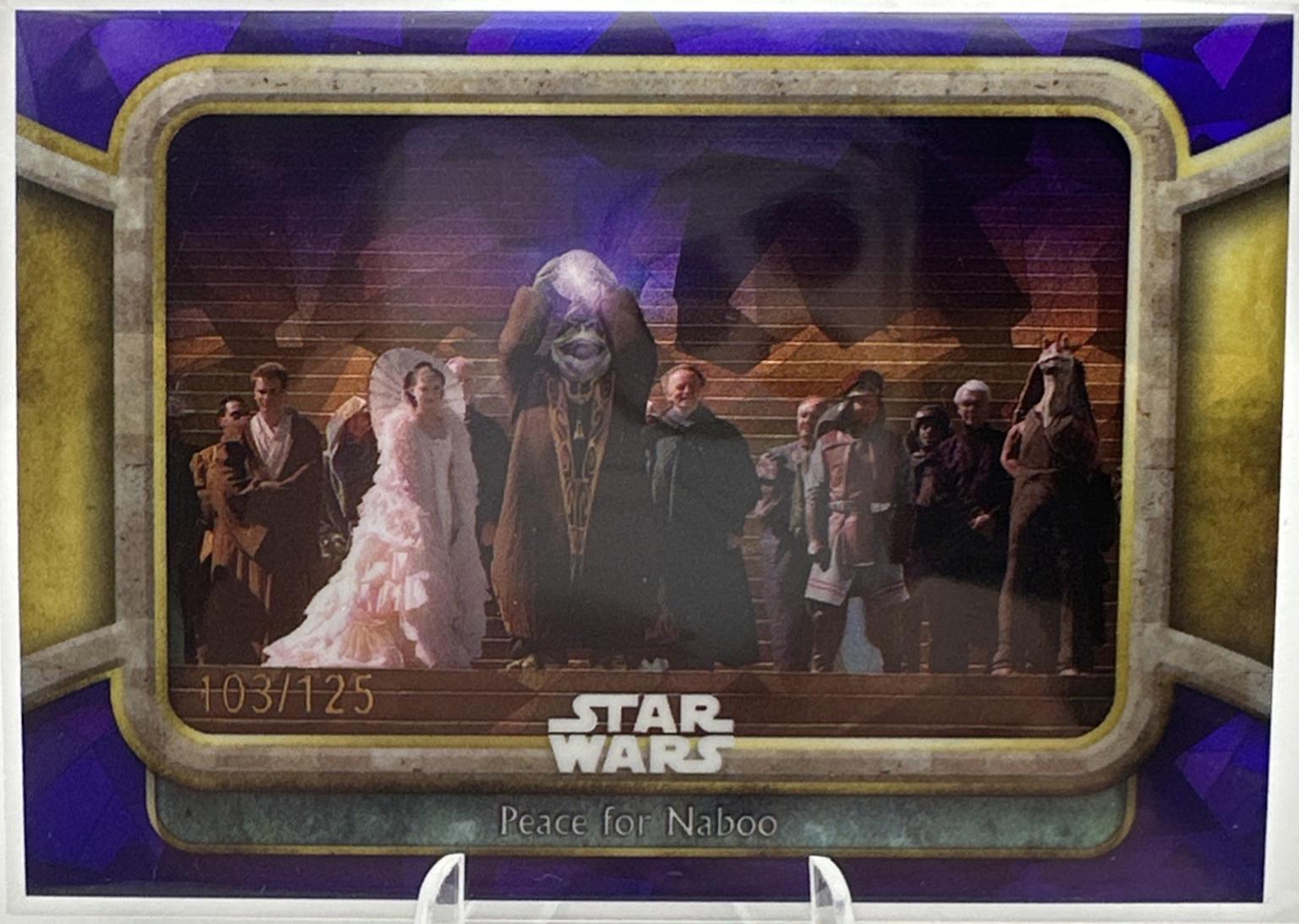 2024 Topps Chrome Sapphire Peace for Naboo [Purple] #100 card