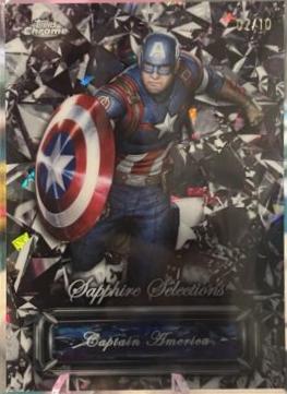 2024 Topps Chrome Sapphire Selections Captain America [Black] #SS-6 card