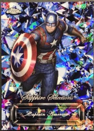 2024 Topps Chrome Sapphire Selections Captain America #SS-6 card
