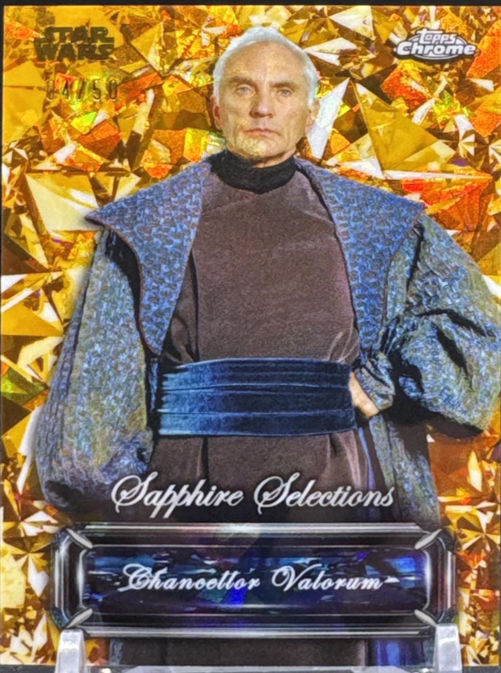 2024 Topps Chrome Sapphire Selections Chancellor Valorum [Gold] #SS-18 card