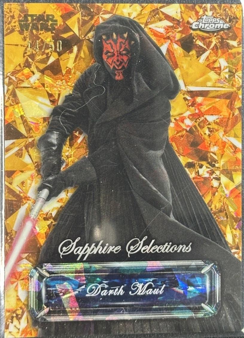 2024 Topps Chrome Sapphire Selections Darth Maul [Gold] #SS-10 card