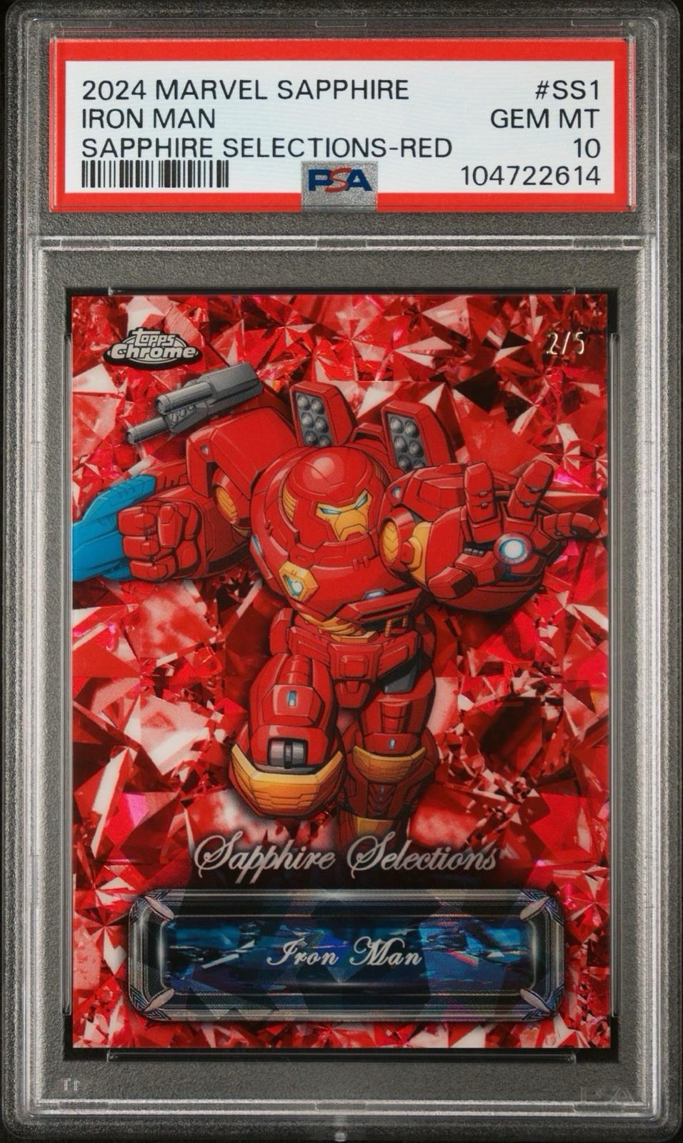 2024 Topps Chrome Sapphire Selections Iron Man [Red] #SS-1 card