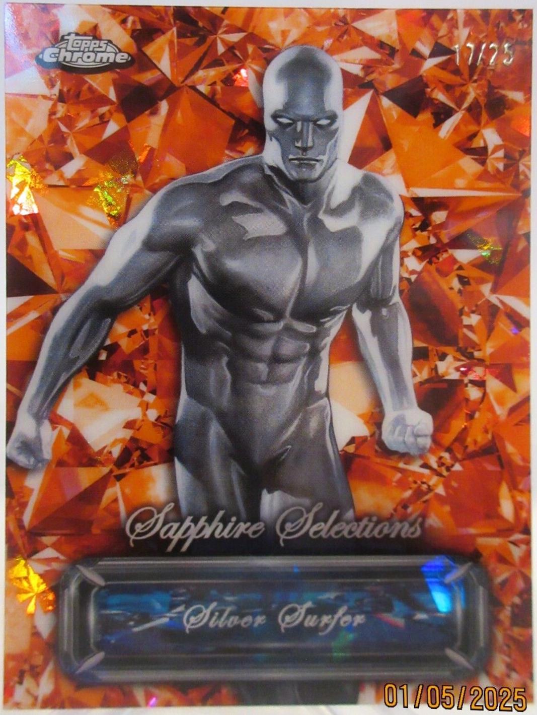 2024 Topps Chrome Sapphire Selections Silver Surfer [Orange] #SS-9 card