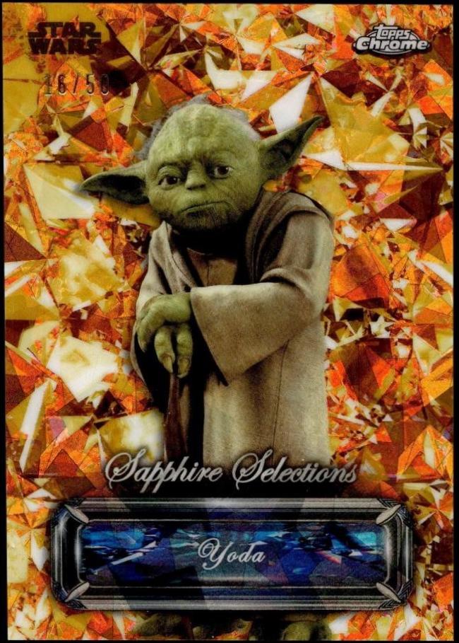 2024 Topps Chrome Sapphire Selections Yoda [Gold] #SS-8 card
