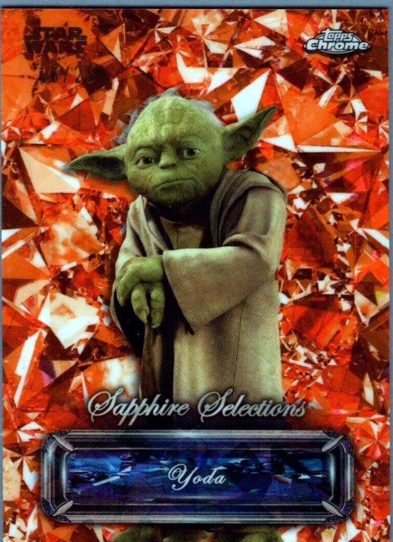 2024 Topps Chrome Sapphire Selections Yoda [Orange] #SS-8 card