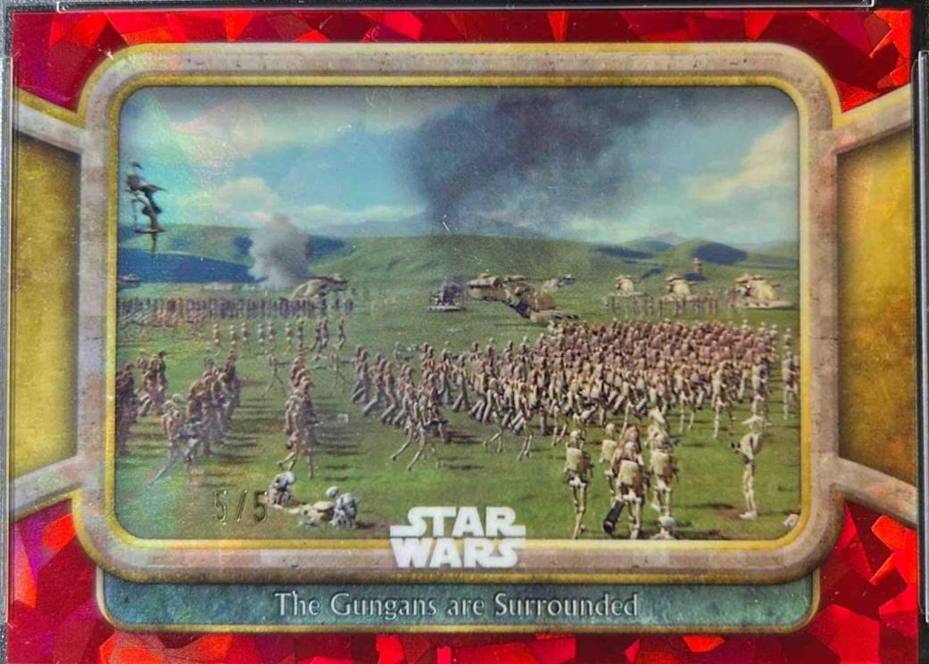 2024 Topps Chrome Sapphire The Gungans are Surrounded [Red] #95 card