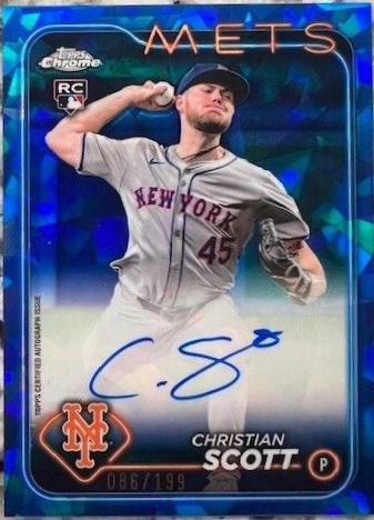 2024 Topps Chrome Sapphire Update Autograph Christian Scott #USA-CS card