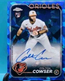 2024 Topps Chrome Sapphire Update Autograph Colton Cowser #USA-CC card