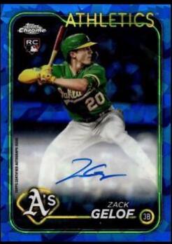 2024 Topps Chrome Sapphire Update Autograph Zack Gelof #USA-ZG card