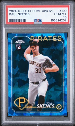 2024 Topps Chrome Sapphire Update Paul Skenes #USCS100 card