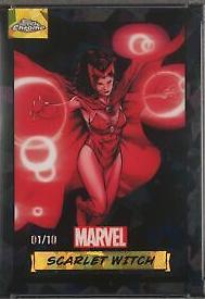 2024 Topps Chrome Scarlet Witch [Black Sapphire] #112 card