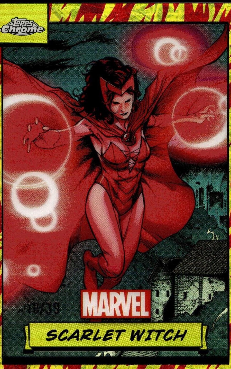 2024 Topps Chrome Scarlet Witch [Human Torch Refractor] #112 card