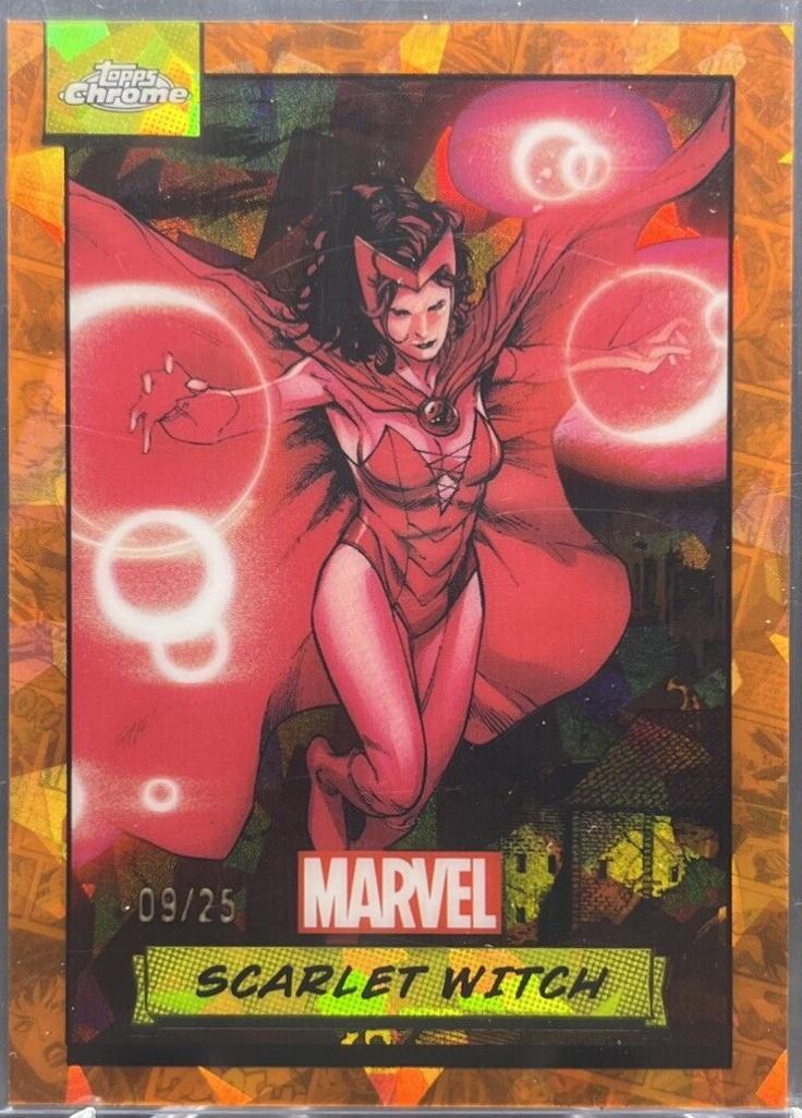 2024 Topps Chrome Scarlet Witch [Orange Sapphire] #112 card
