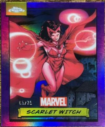 2024 Topps Chrome Scarlet Witch [Purple Refractor] #112 card