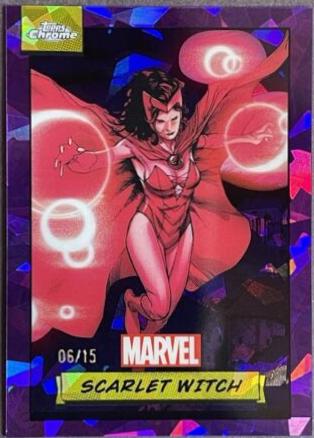 2024 Topps Chrome Scarlet Witch [Purple Sapphire] #112 card