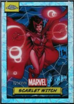 2024 Topps Chrome Scarlet Witch [Spider Web Refractor] #112 card
