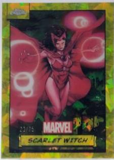 2024 Topps Chrome Scarlet Witch [Yellow Sapphire] #112 card