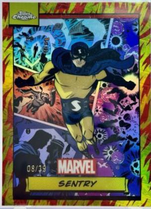 2024 Topps Chrome Sentry [Human Torch Refractor] #109 card