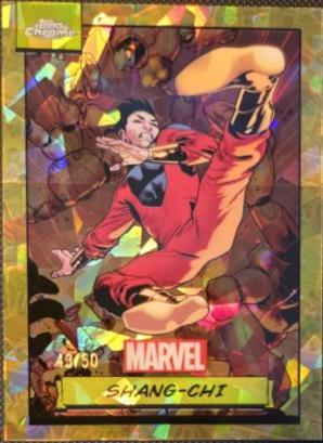 2024 Topps Chrome Shang-chi [Gold Sapphire] #73 card