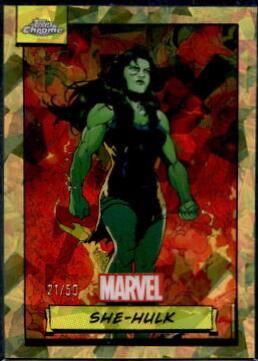 2024 Topps Chrome She-hulk [Gold Sapphire] #11 card