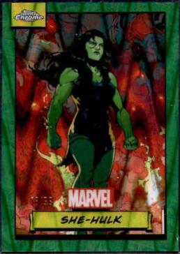 2024 Topps Chrome She-hulk [Green Gamma Ray Wave] #11 card