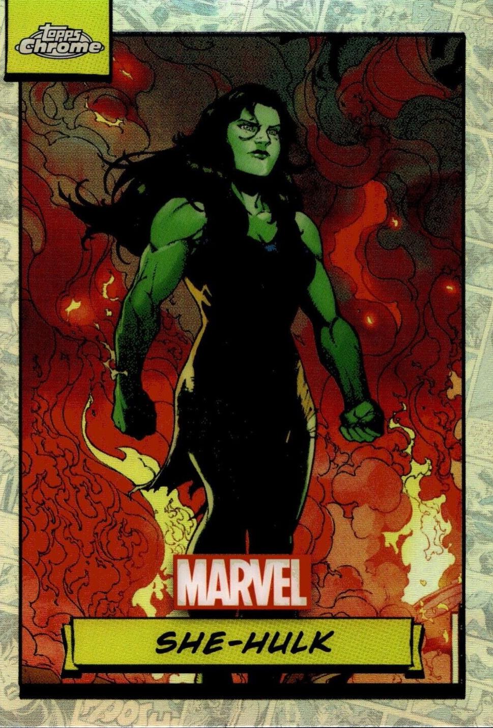 2024 Topps Chrome She-hulk [Refractor] #11 card