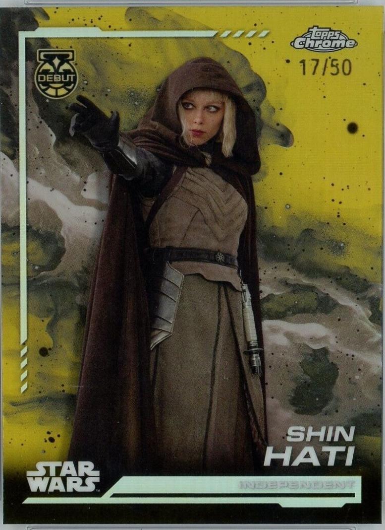 2024 Topps Chrome Shin Hati [Gold Refractor Aurebesh Variation] #AV-6 card