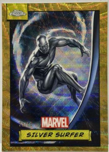 2024 Topps Chrome Silver Surfer [Gold Wave] #51 card