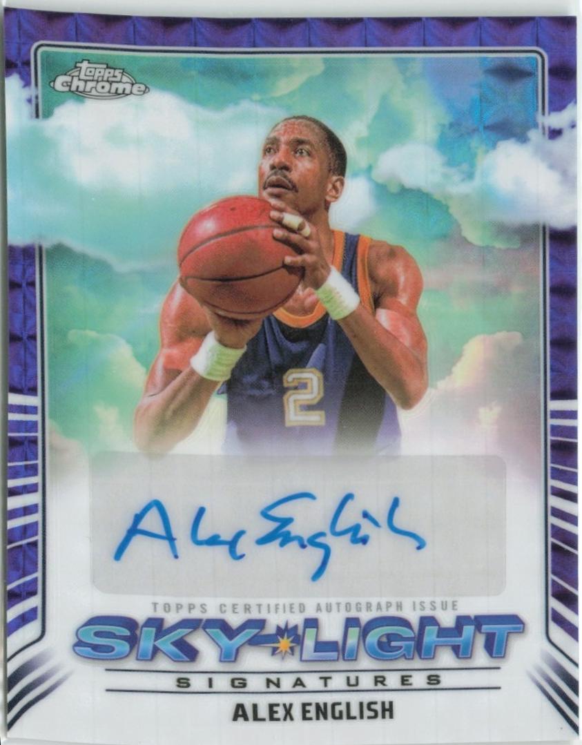 2024 Topps Chrome Sky-Light Signature Alex English #SLS-AE card
