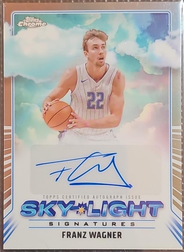 2024 Topps Chrome Sky-Light Signature Franz Wagner #SLS-FW card