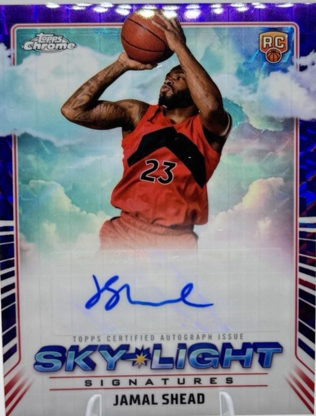 2024 Topps Chrome Sky-Light Signature Jamal Shead #SLS-JSH card