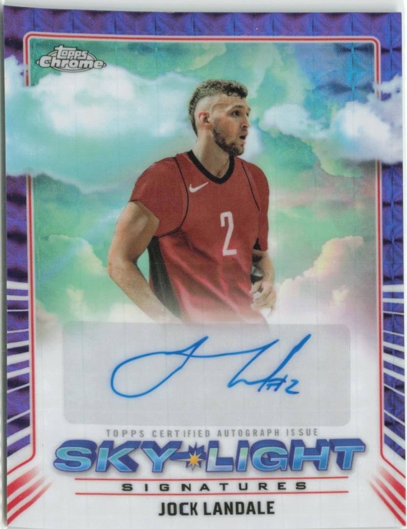 2024 Topps Chrome Sky-Light Signature Jock Landale #SLS-JLA card
