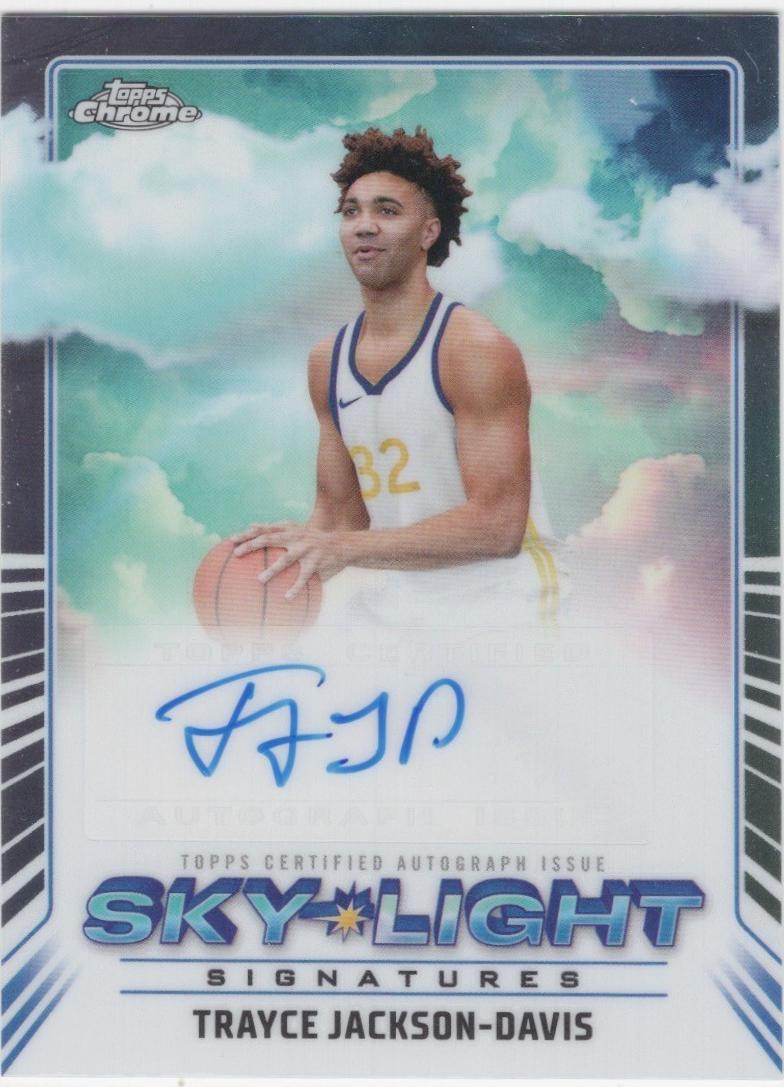 2024 Topps Chrome Sky-Light Signature Trayce Jackson-Davis #SLS-TJ card