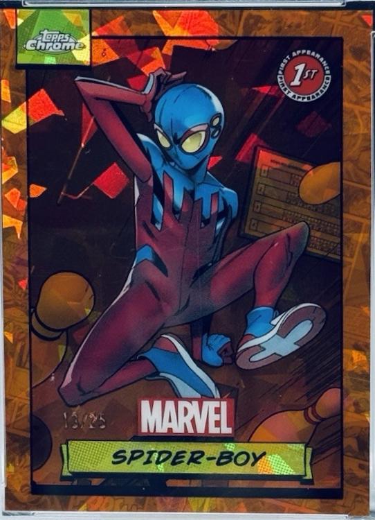 2024 Topps Chrome Spider-boy [Orange Sapphire] #40 card