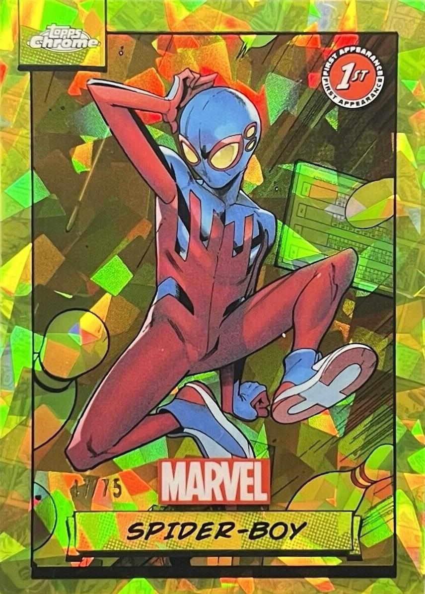 2024 Topps Chrome Spider-boy [Yellow Sapphire] #40 card