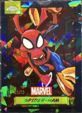 2024 Topps Chrome Spider-ham [Black Sapphire] #113 card