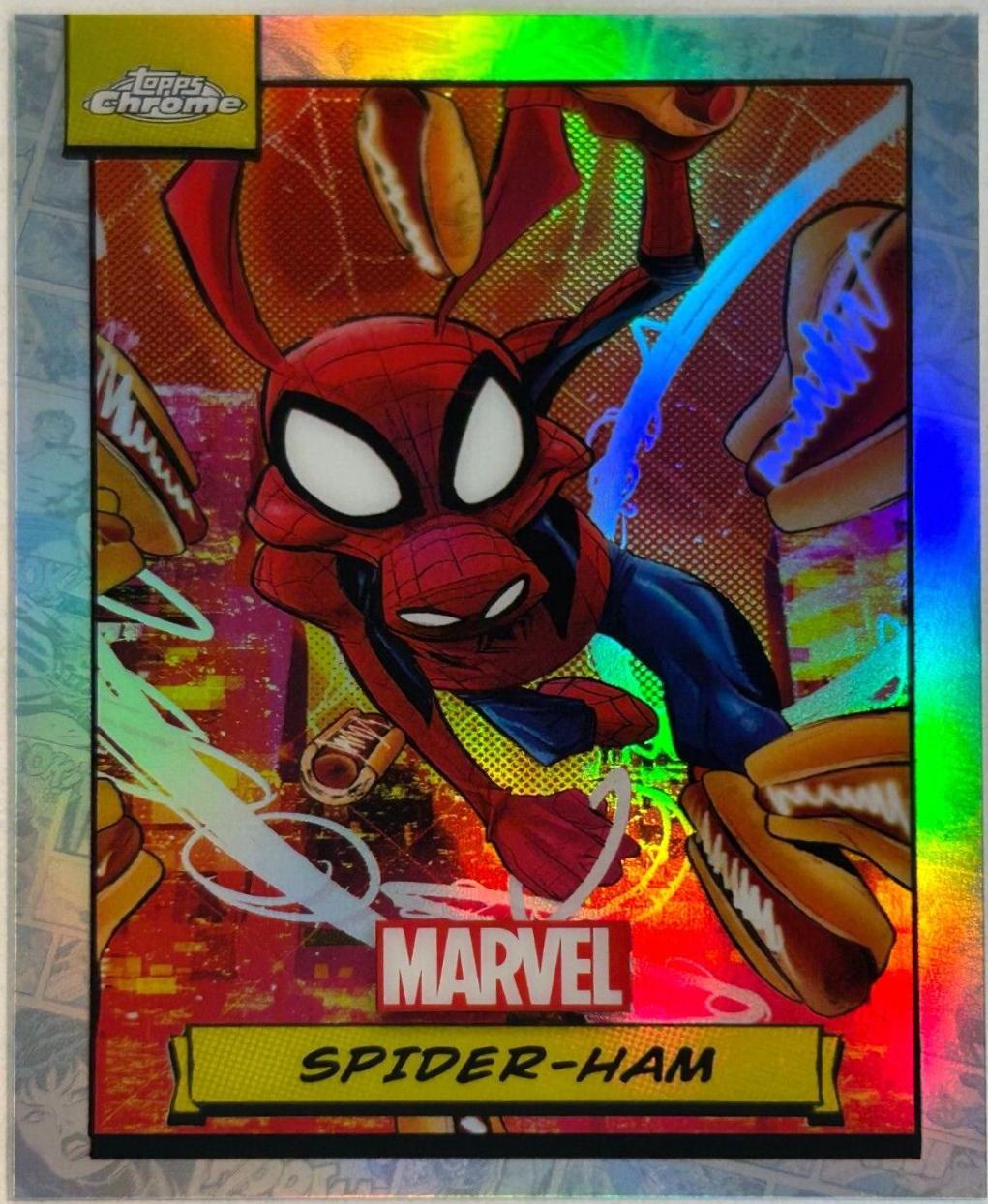 2024 Topps Chrome Spider-ham [Refractor] #113 card