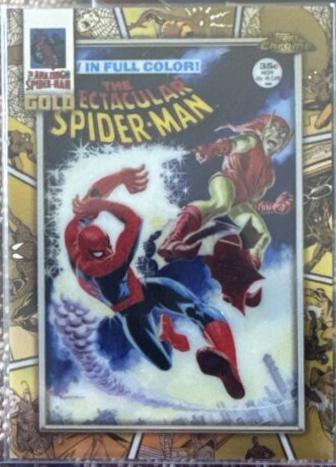 2024 Topps Chrome Spider-Man Gold The Spectacular Spider-man 2 #SG-2 card