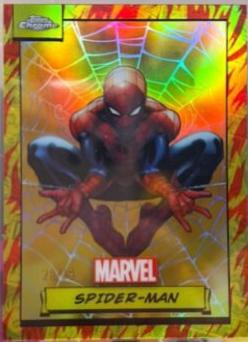 2024 Topps Chrome Spider-man [Human Torch Refractor] #1 card