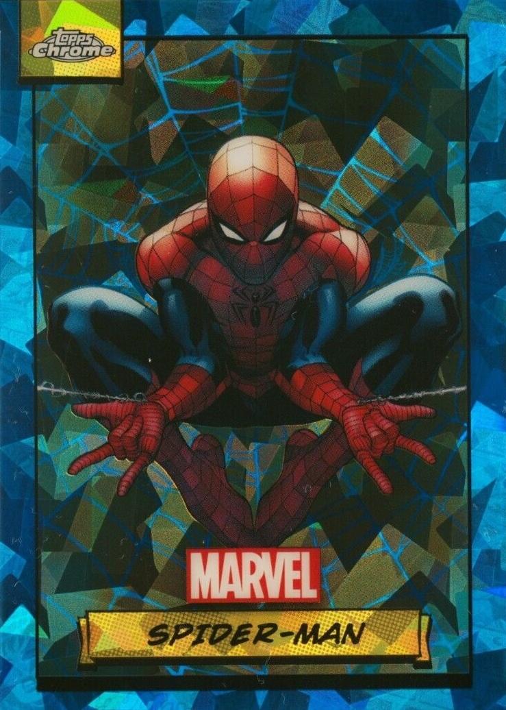 2024 Topps Chrome Spider-man [Sapphire] #1 card