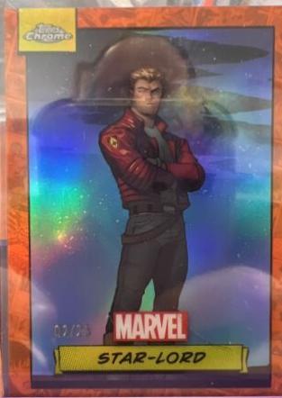 2024 Topps Chrome Star-lord [Orange Refractor] #89 card