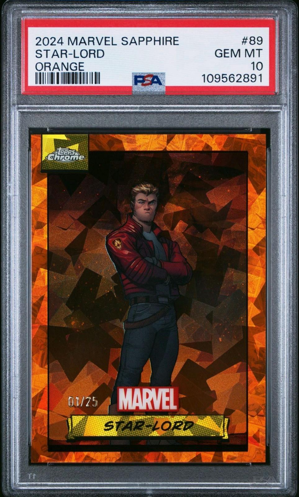 2024 Topps Chrome Star-lord [Orange Sapphire] #89 card