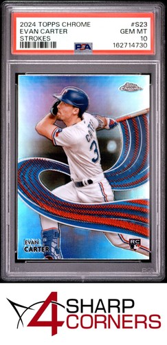 2024 Topps Chrome Strokes Evan Carter #S-23 card