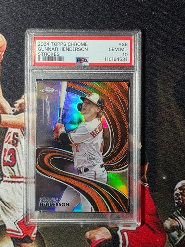 2024 Topps Chrome Strokes Gunnar Henderson #S-8 card