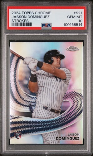 2024 Topps Chrome Strokes Jasson Dominguez #S-21 card