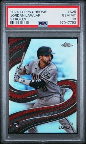 2024 Topps Chrome Strokes Jordan Lawlar #S-25 card