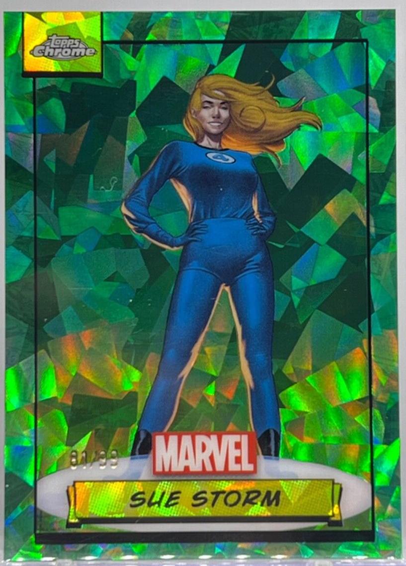 2024 Topps Chrome Sue Storm [Green Sapphire] #78 card