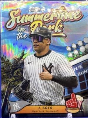 2024 Topps Chrome Summertime in the Park Juan Soto [Orange Refractor] #SITP-9 card