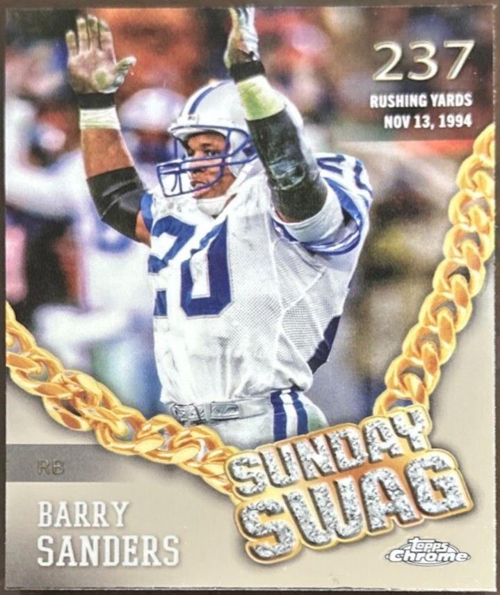 2024 Topps Chrome Sunday Swag Barry Sanders #SS-15 card