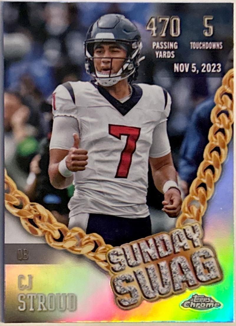 2024 Topps Chrome Sunday Swag CJ Stroud [Refractor] #SS-7 card